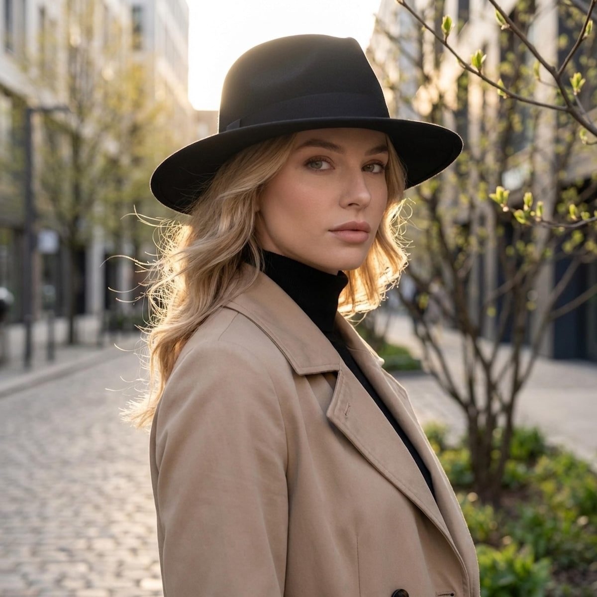 Felt Fedora Hat for Men Women, Vintage 1920s Gangster Style, Dress Hat