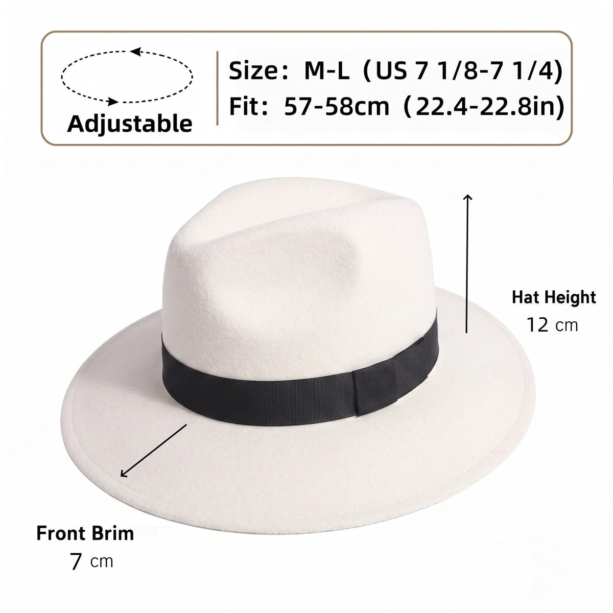Felt Fedora Hat for Men Women, Vintage 1920s Gangster Style, Dress Hat