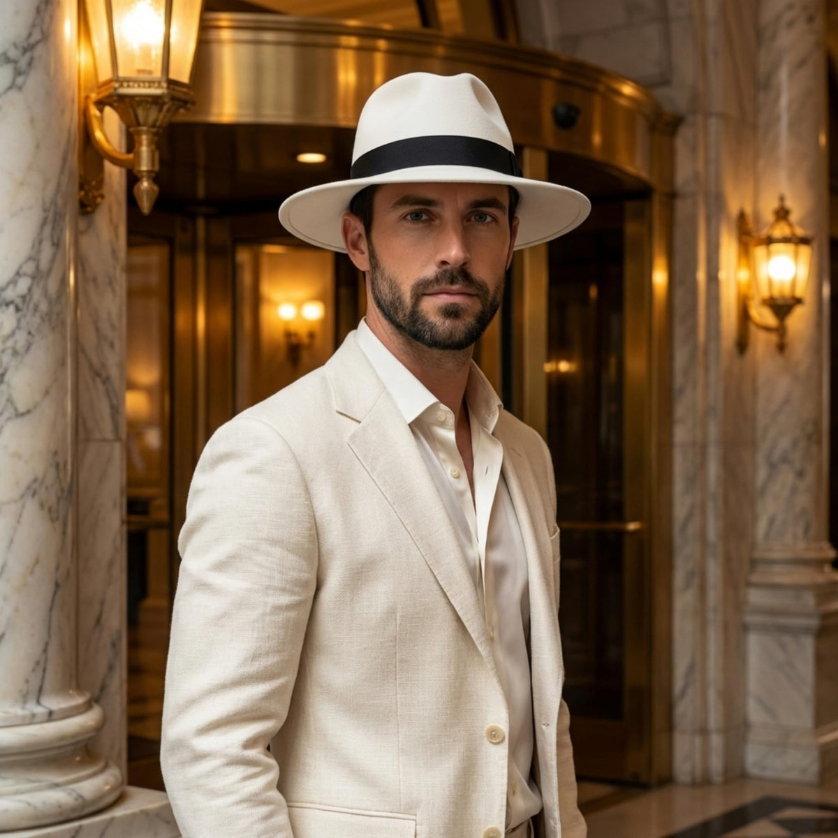 Felt Fedora Hat for Men Women, Vintage 1920s Gangster Style, Dress Hat