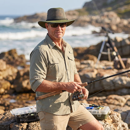 Mesh Safari Hat for Men, Aussie Hats, Outback Soaker Hats