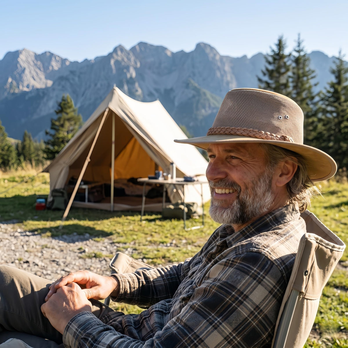 Mesh Safari Hat for Men, Aussie Hats, Outback Soaker Hats