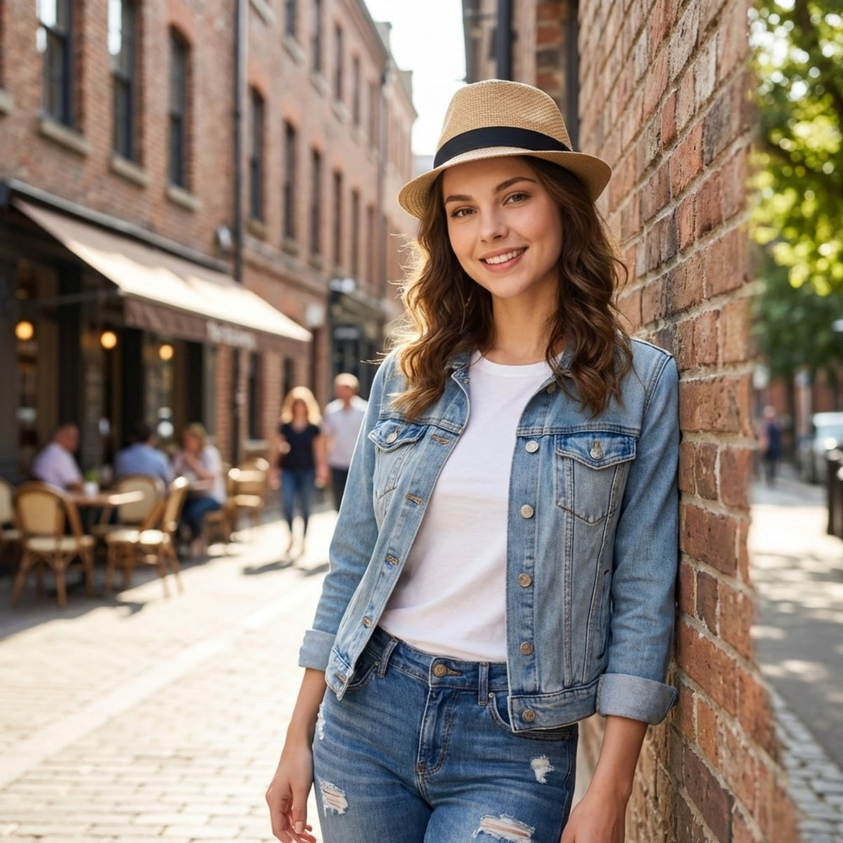 Straw Fedora Hat for Women and Men, Short Brim Trilby Hat, Cuban Style
