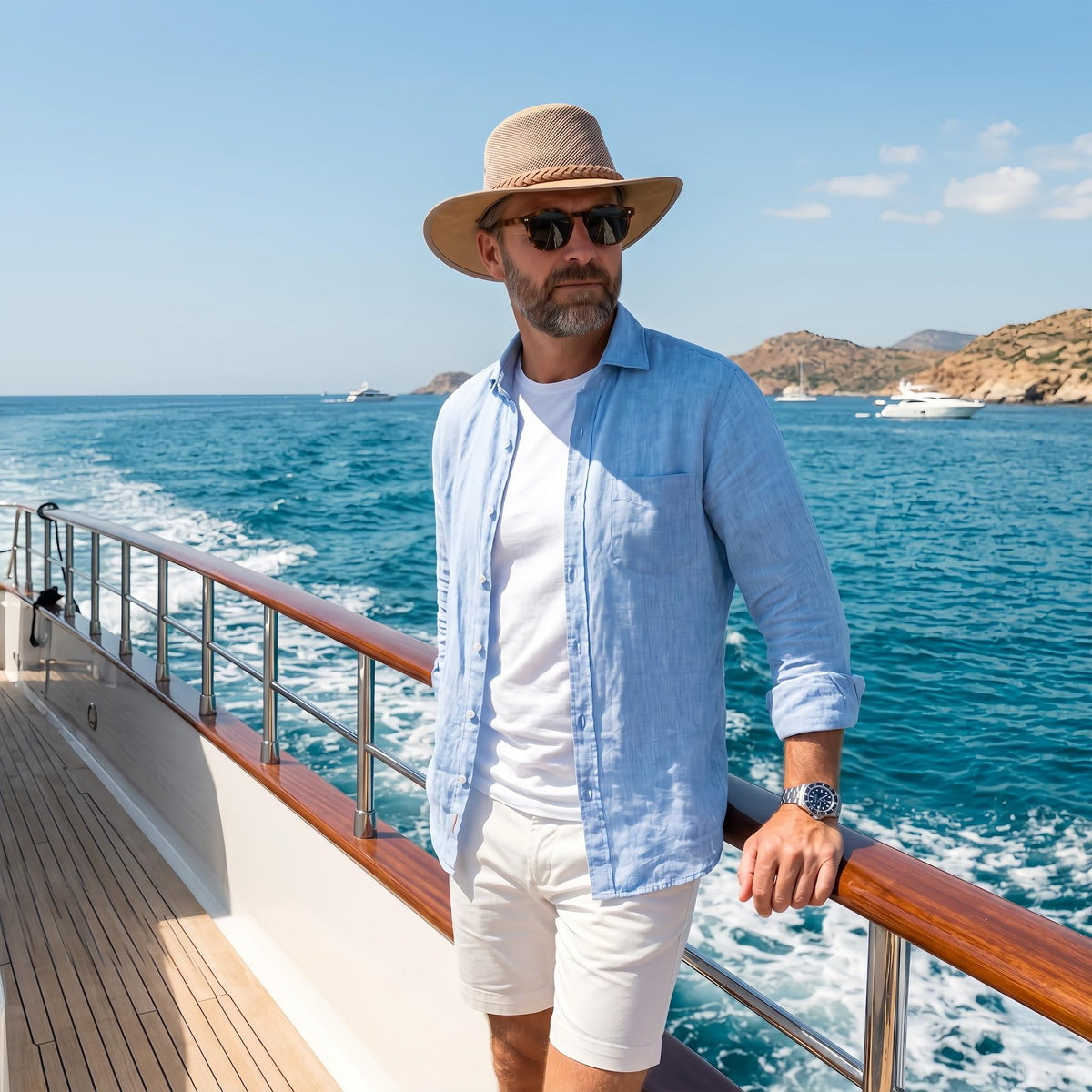 Mesh Safari Hat for Men, Aussie Hats, Outback Soaker Hats