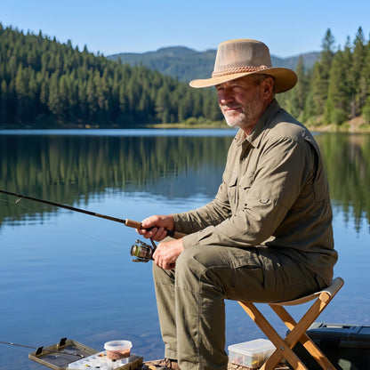 Mesh Safari Hat for Men, Aussie Hats, Outback Soaker Hats